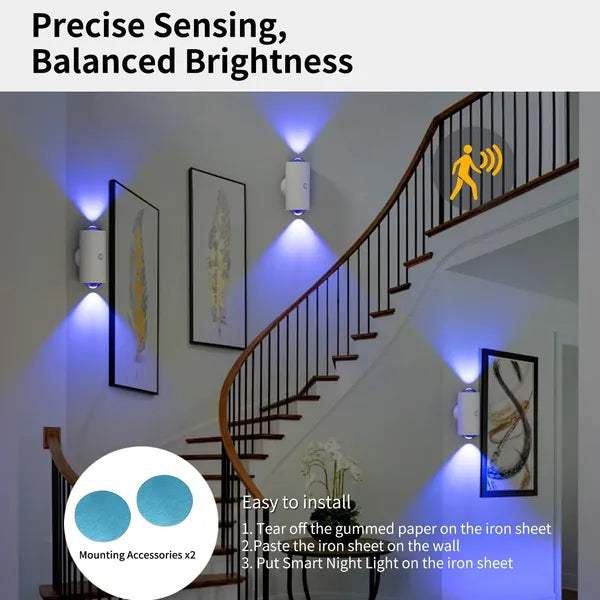The Luno cordless magnetic night light view
