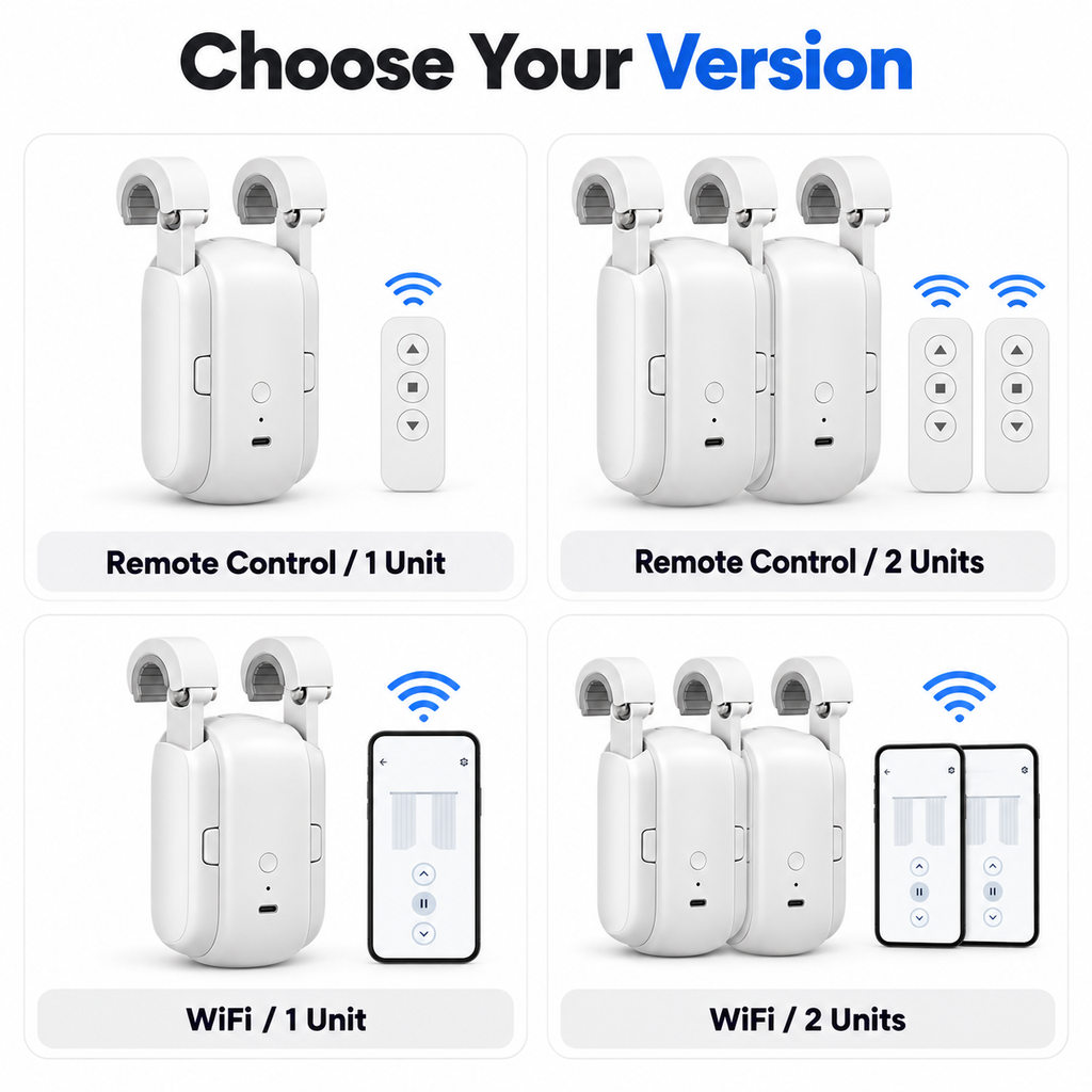 Eira Smart Curtain Robot version comparison