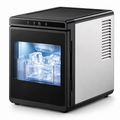 Iska countertop ice maker on white background