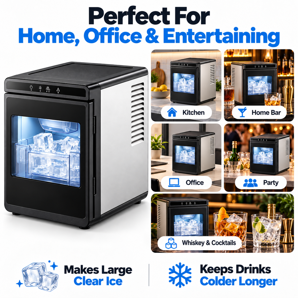 Iska countertop ice maker home office entertaining