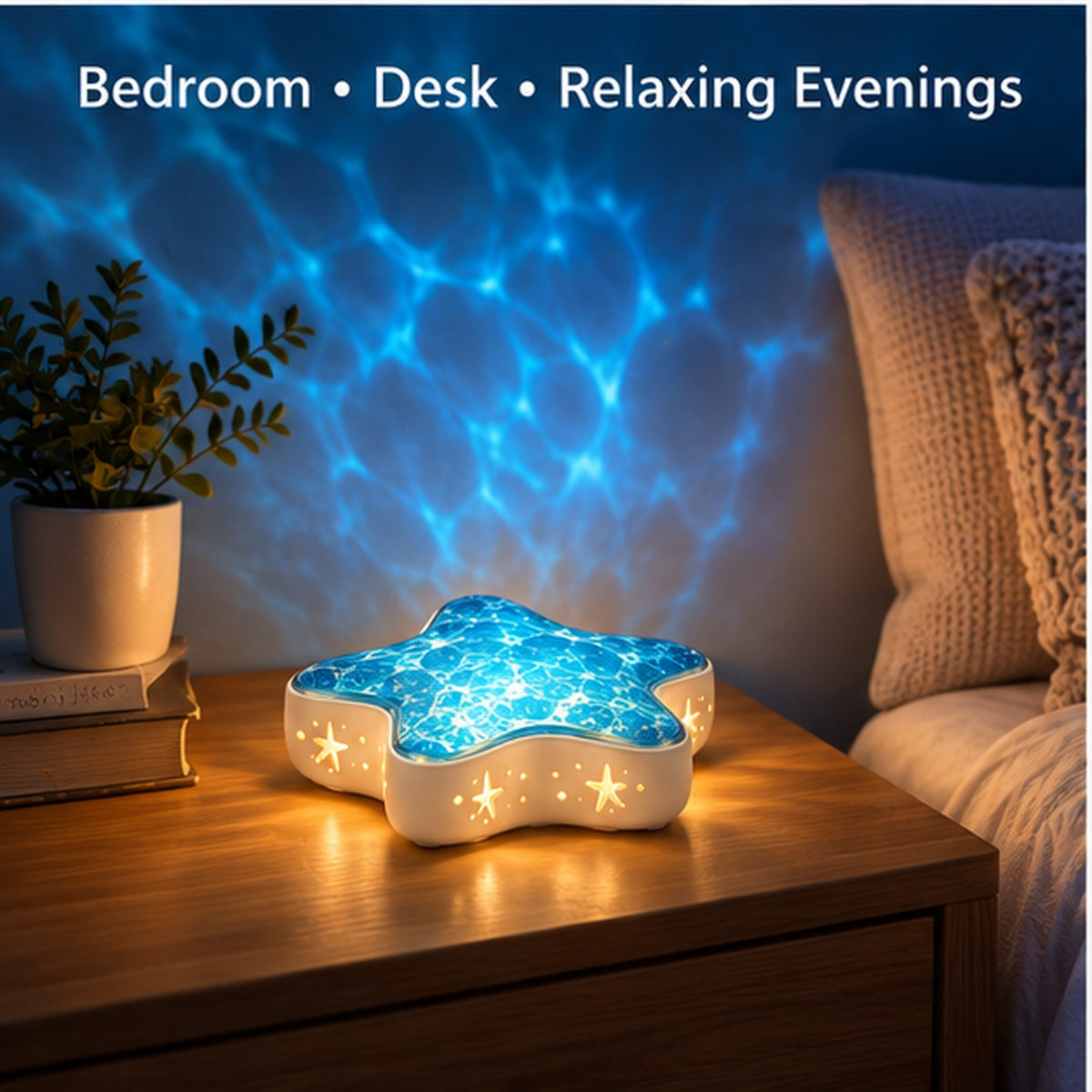 The Mare Starfish Projection Lamp – bedroom, desk and relaxing evening use