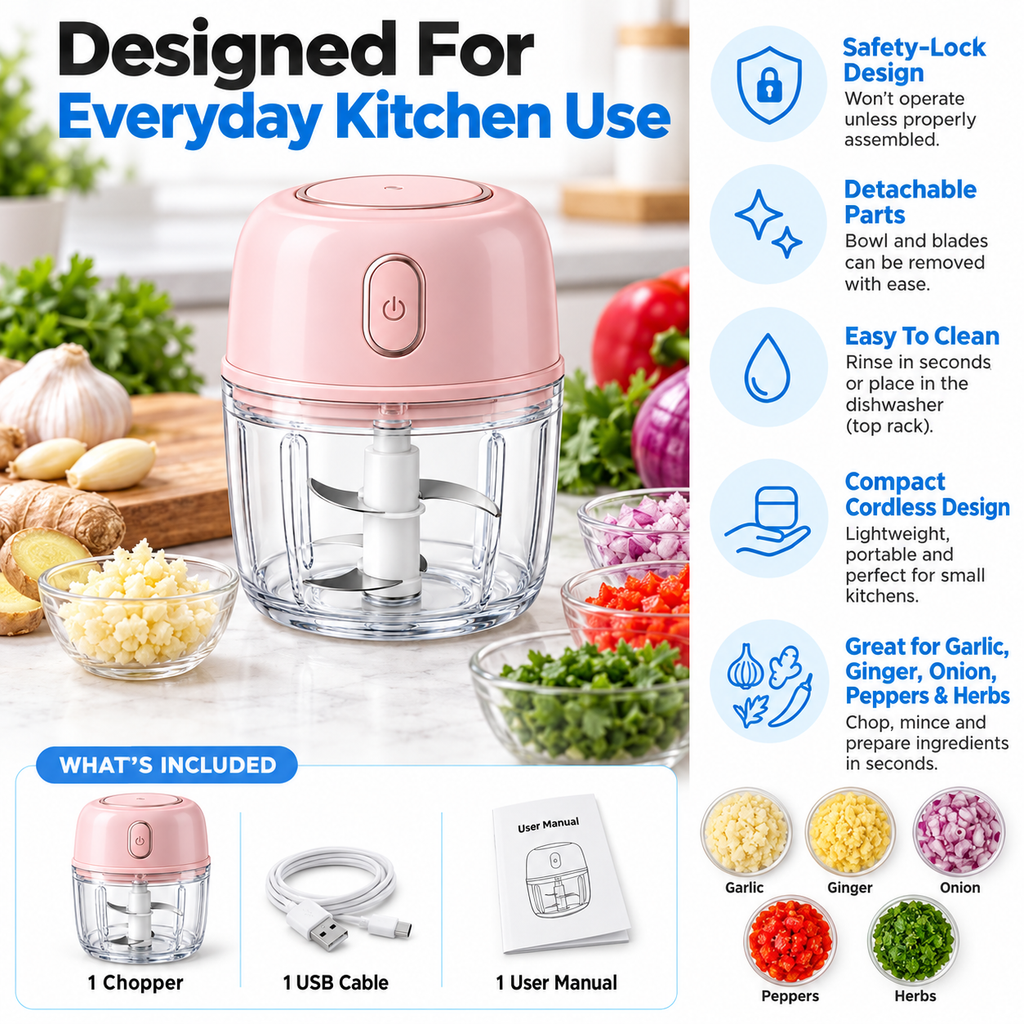 Mixa mini chopper everyday kitchen use