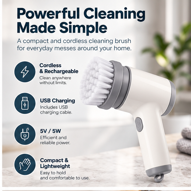 Rena Multi-Head Electric Cleaning Brush – key features