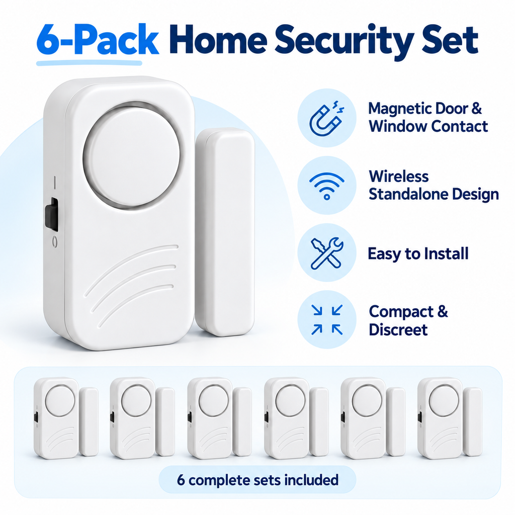 Securis 6-pack home security set features