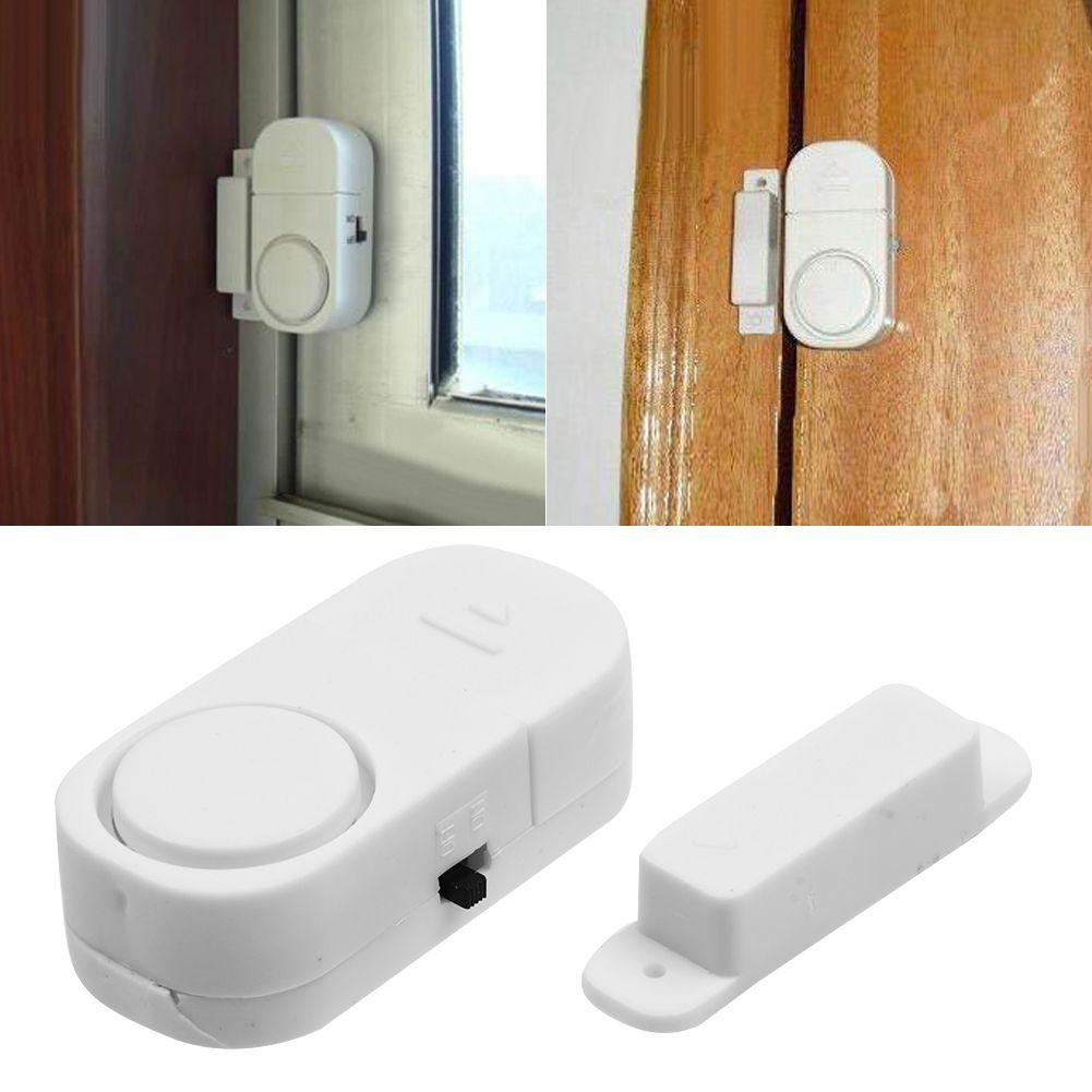 The Securis Single Door & Window Alarm – installed on door and window