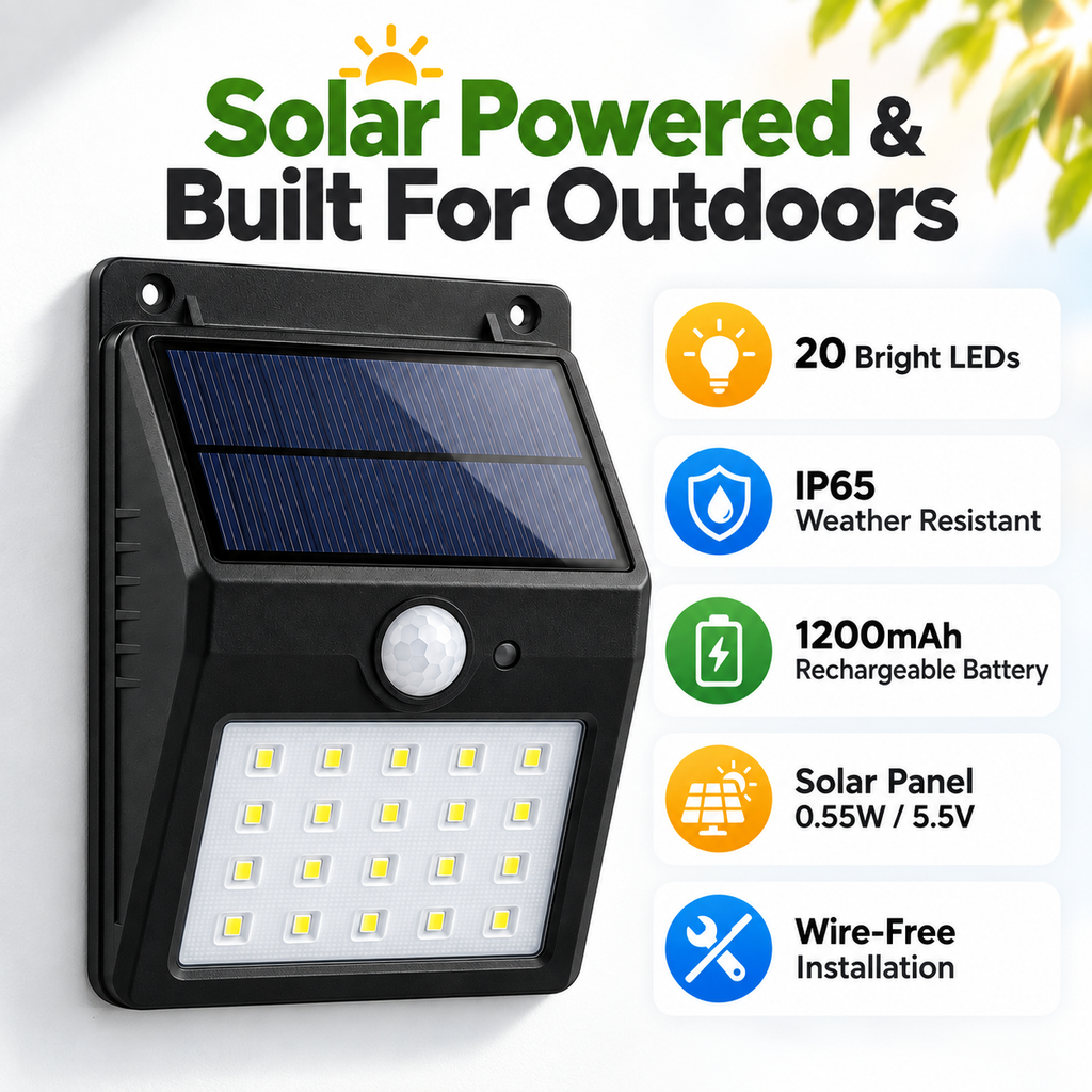 Solen solar light outdoor and solar features