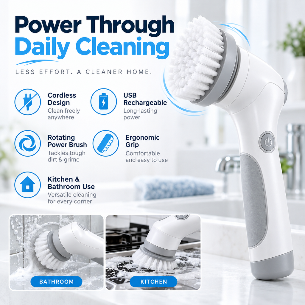 Sora Electric Spin Cleaning Brush – key features